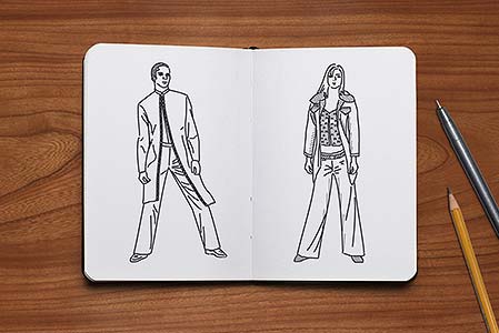 Illustration: Fashion Design Sketch